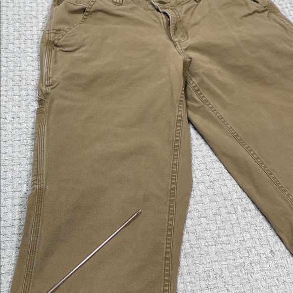 Women’s Carhartt Tan Lightweight Original Fit Cargo Work Pants Size 8Tall - Picture 10 of 16